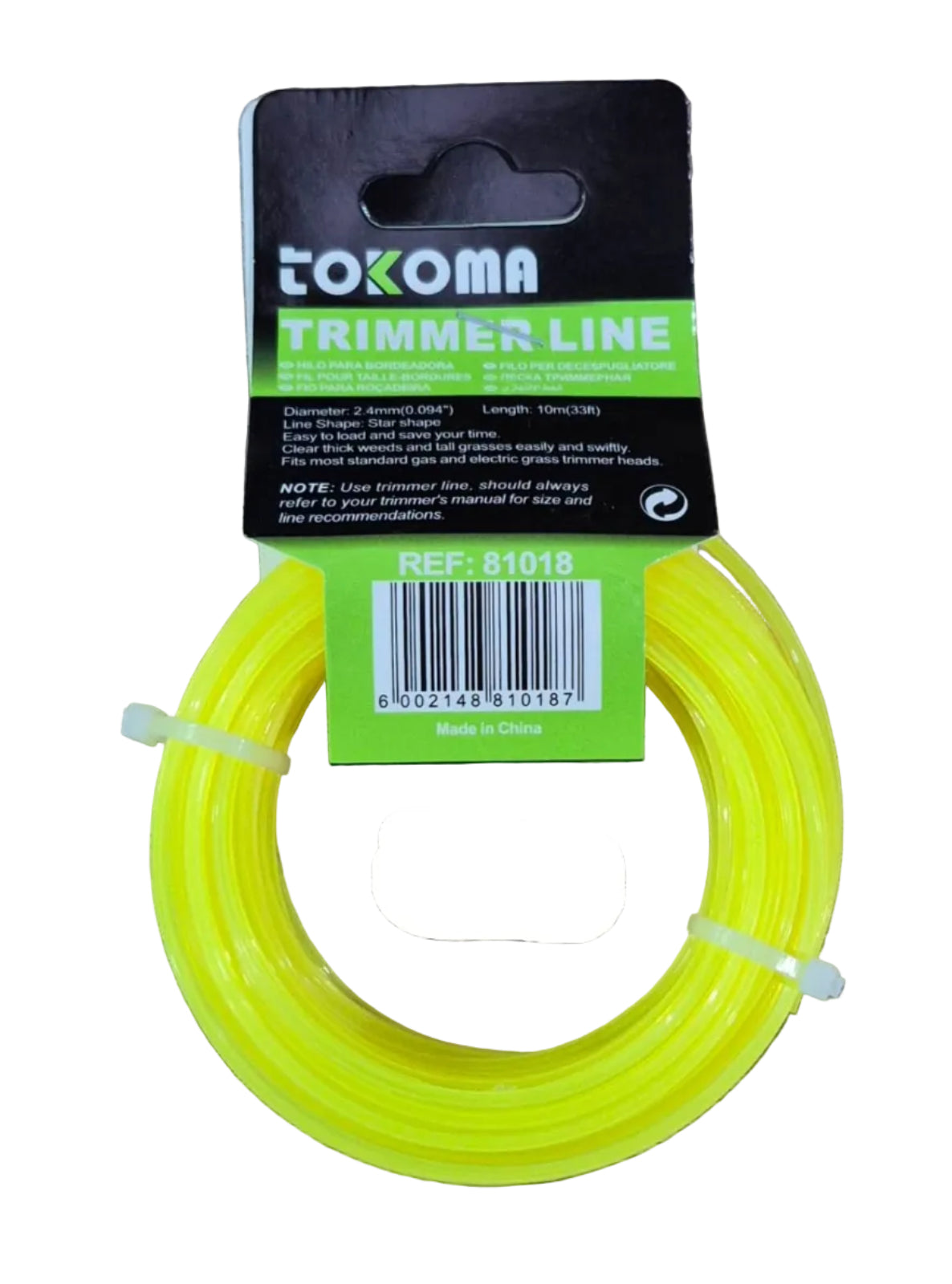Tokoma High Quality 10M Trimmer Line - Little Tokyo SA