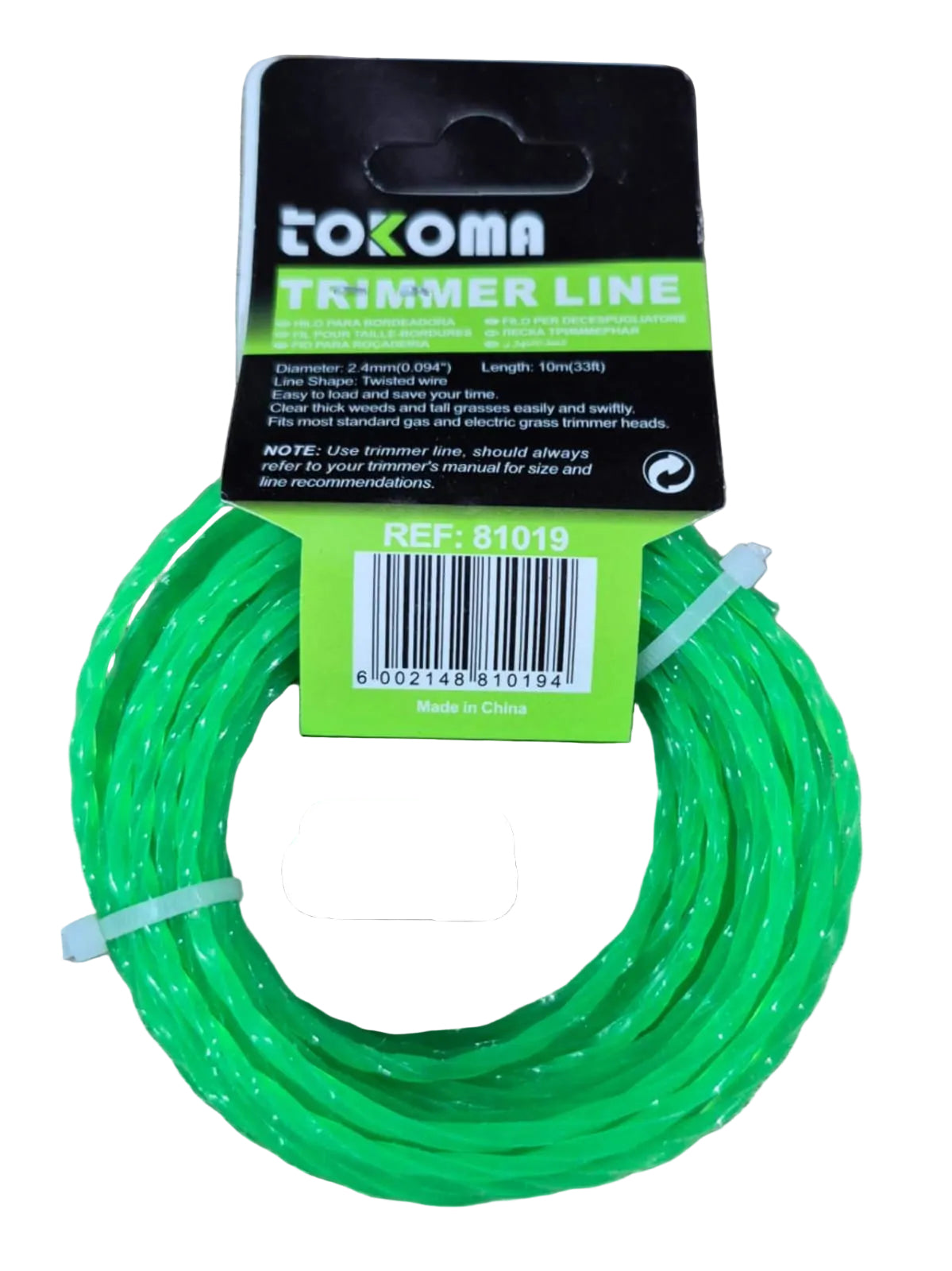Tokoma High Quality 10M Trimmer Line - Little Tokyo SA