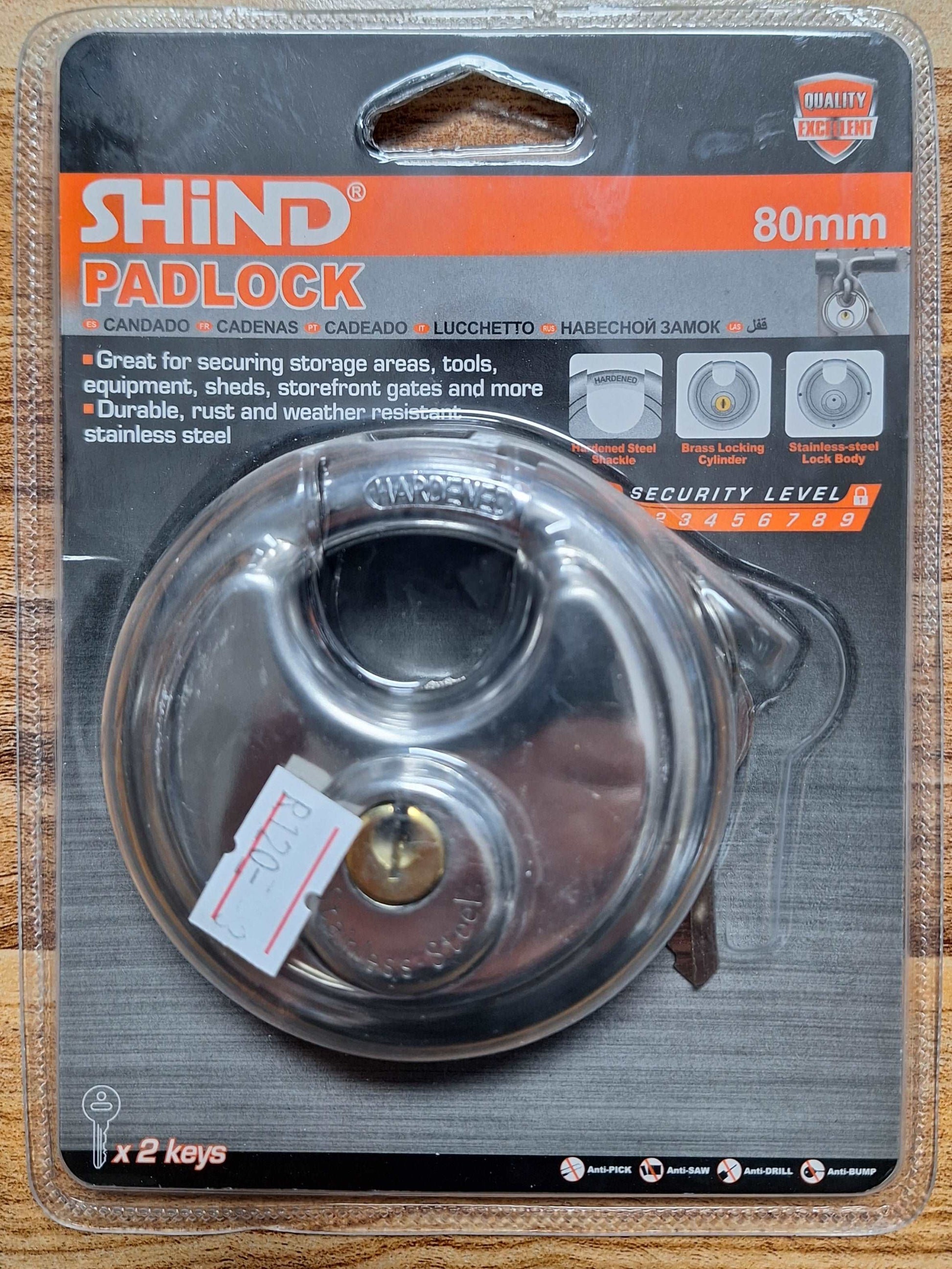 Shind Pad Lock - 80mm