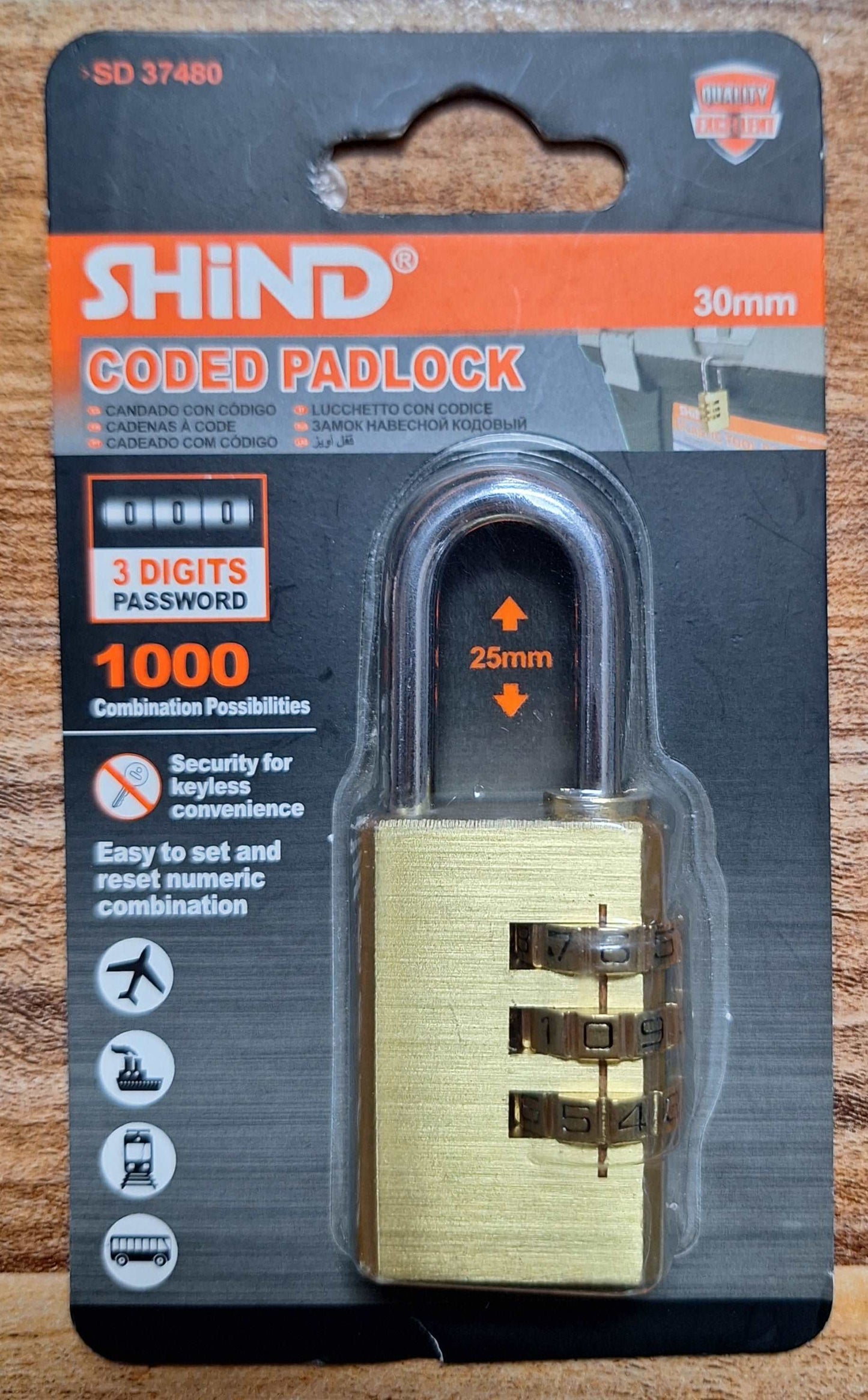 Coded Padlock - 30mm