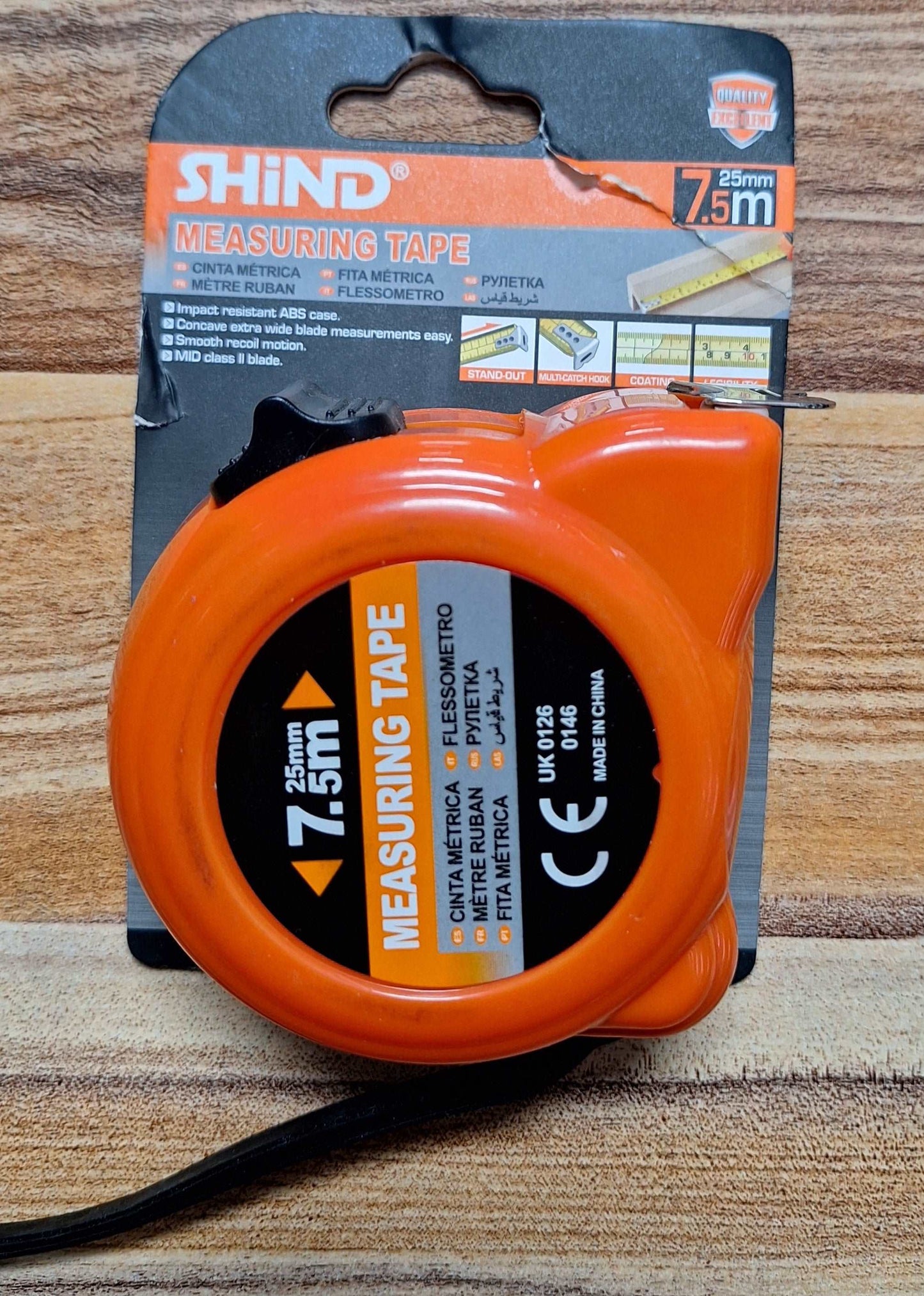 Shind 7.5M Measuring Tape - 25mm