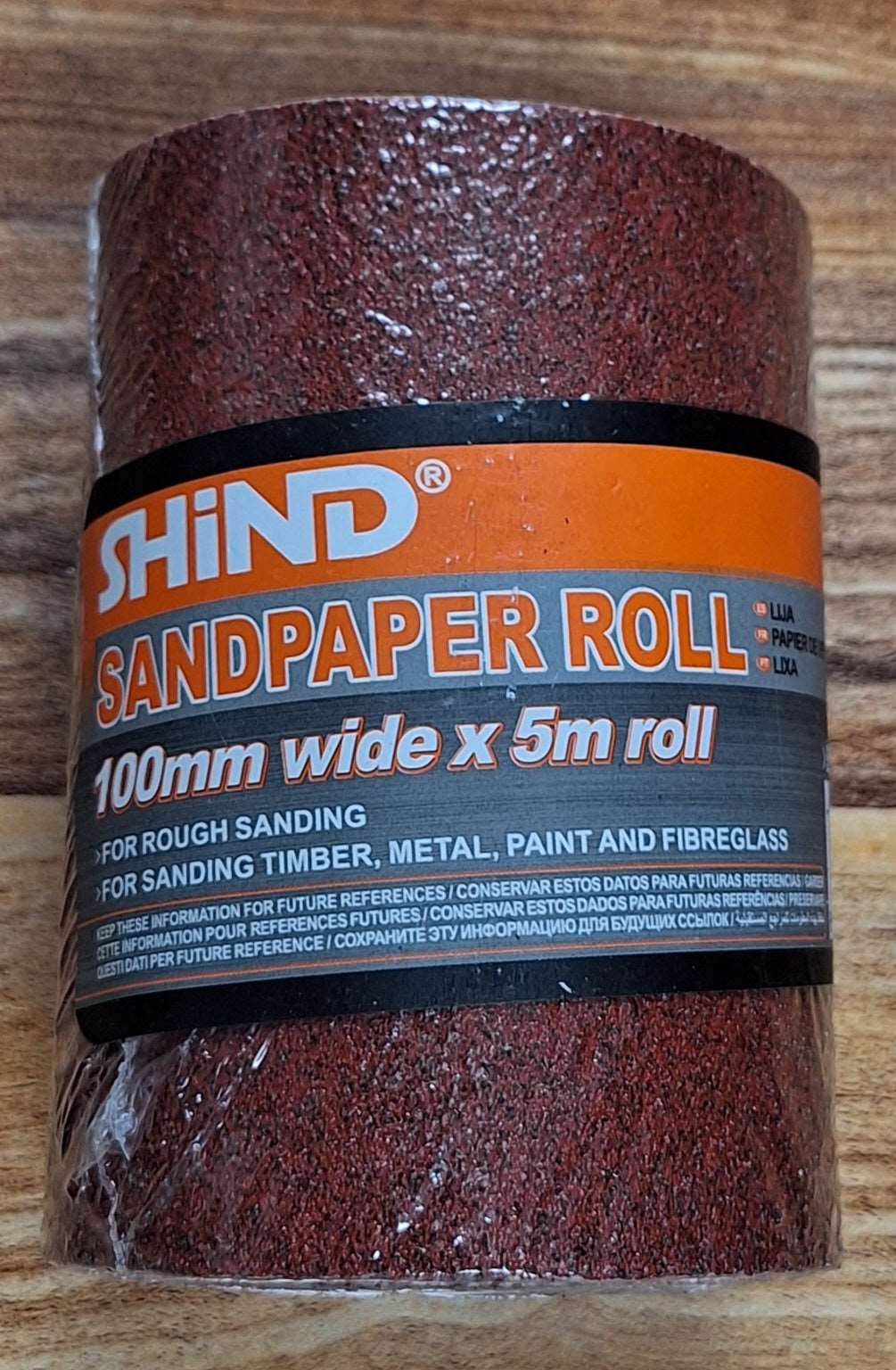 Shind 60 Grit 5m Sandpaper Roll