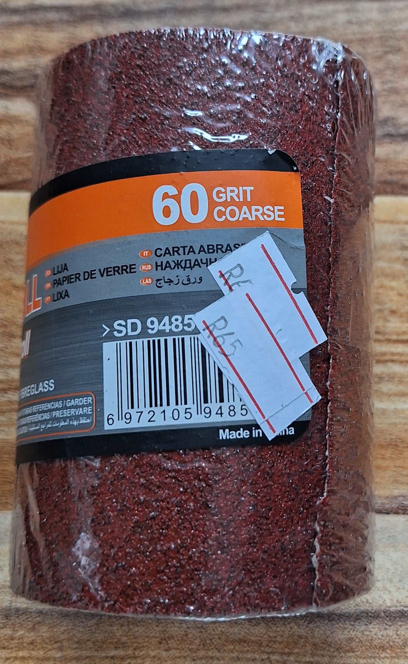 Shind 60 Grit 5m Sandpaper Roll