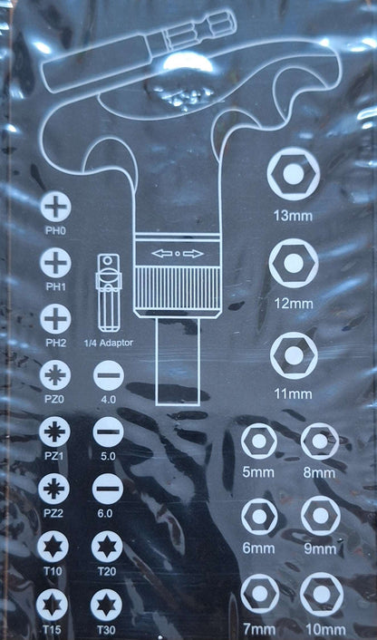 Screwdriver Bits Set - 25 pieces