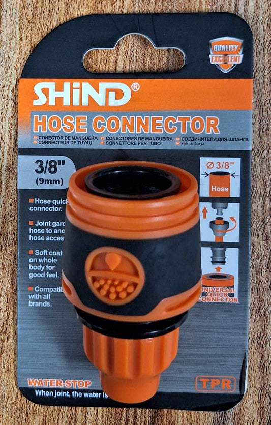 Shind Hose Connector - 3/8 9mm
