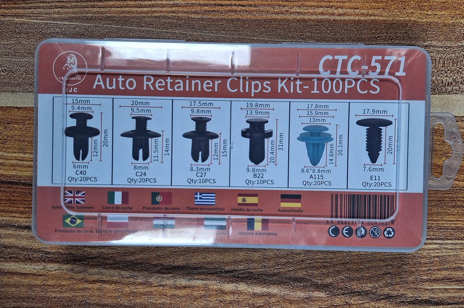 Auto Retainer Clips Kit-100PCS