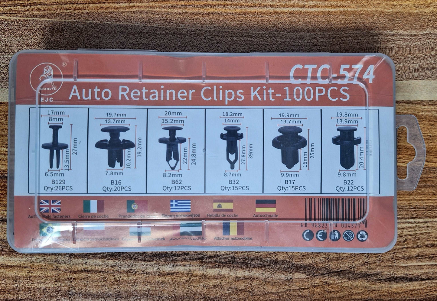 Auto Retainer Clips Kit-100PCS