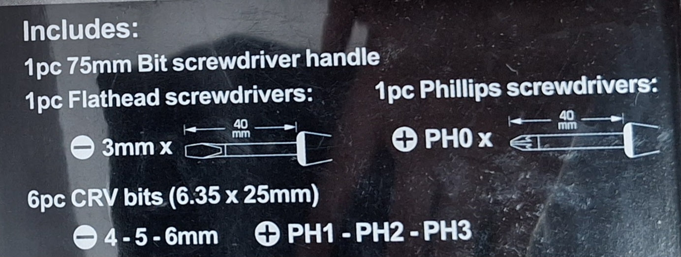 Screwdriver Bits Set