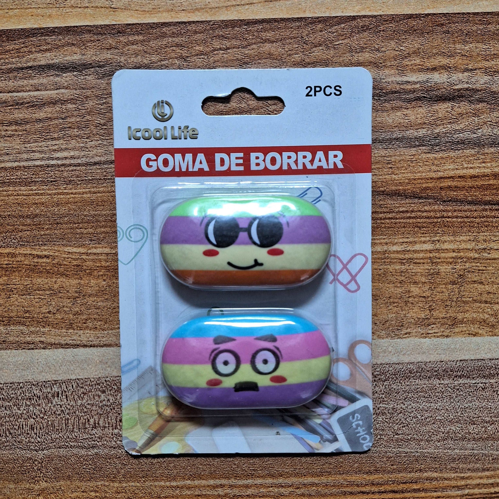 Emoji Themed Erasers - 2 pieces