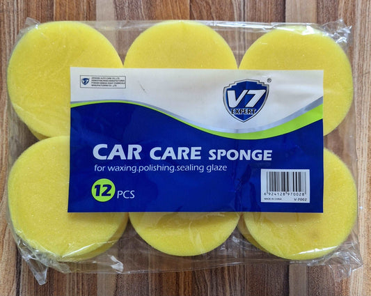 V7 Car Care Sponge - For Waxing, Polishing, and Sealing Glaze