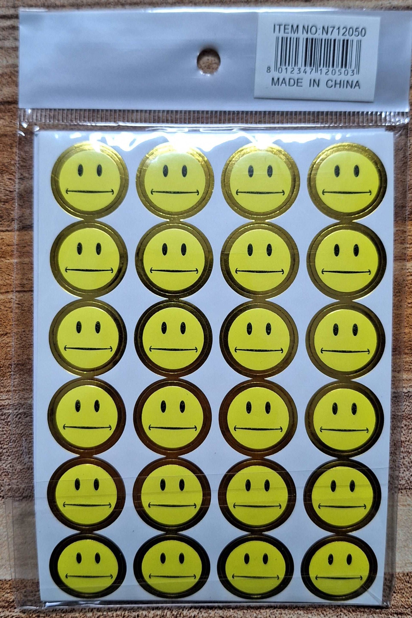 Straight Face Stickers (24 stickers x 10 pages)