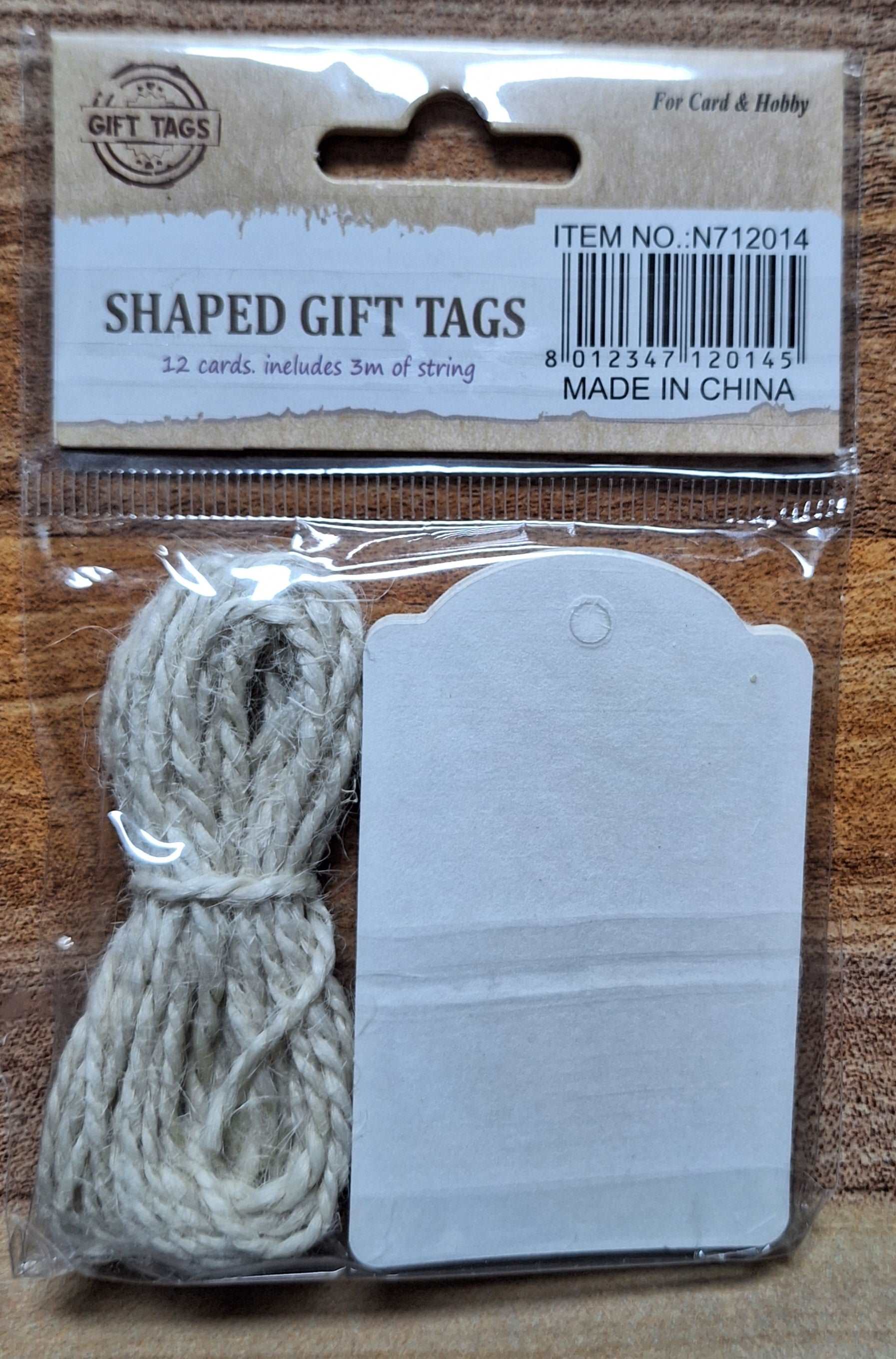 Shaped Gift Tags (White)