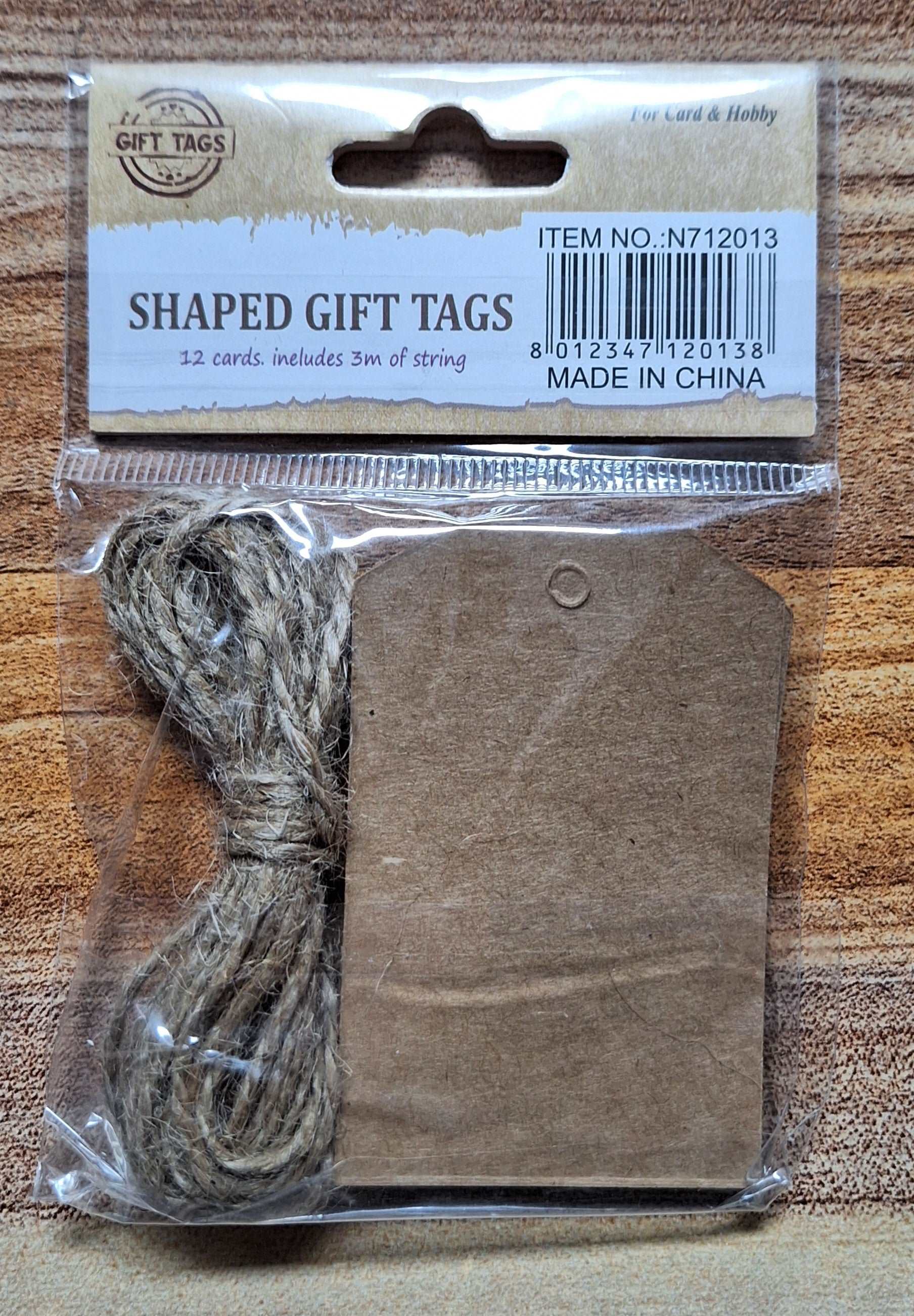 Shaped Gift Tags (Brown)