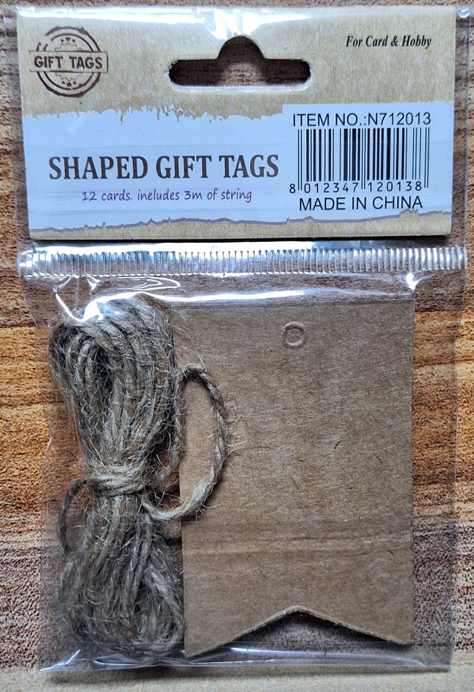 Shaped Gift Tags (Brown)