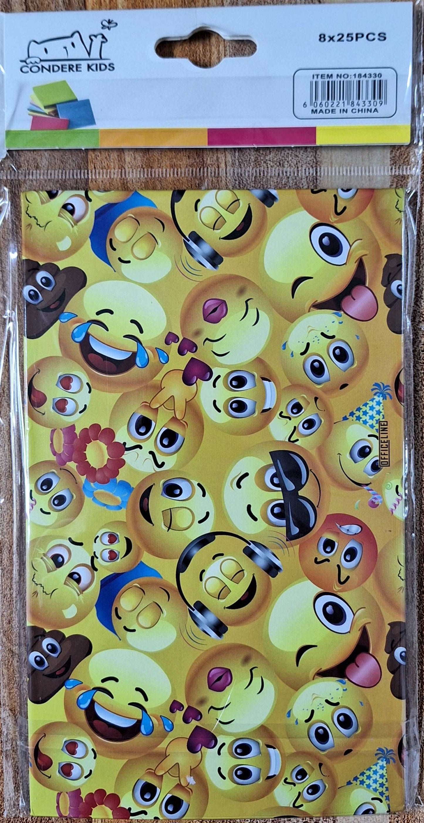 Smiley Face Themed Sticky Notes (8x25pcs)