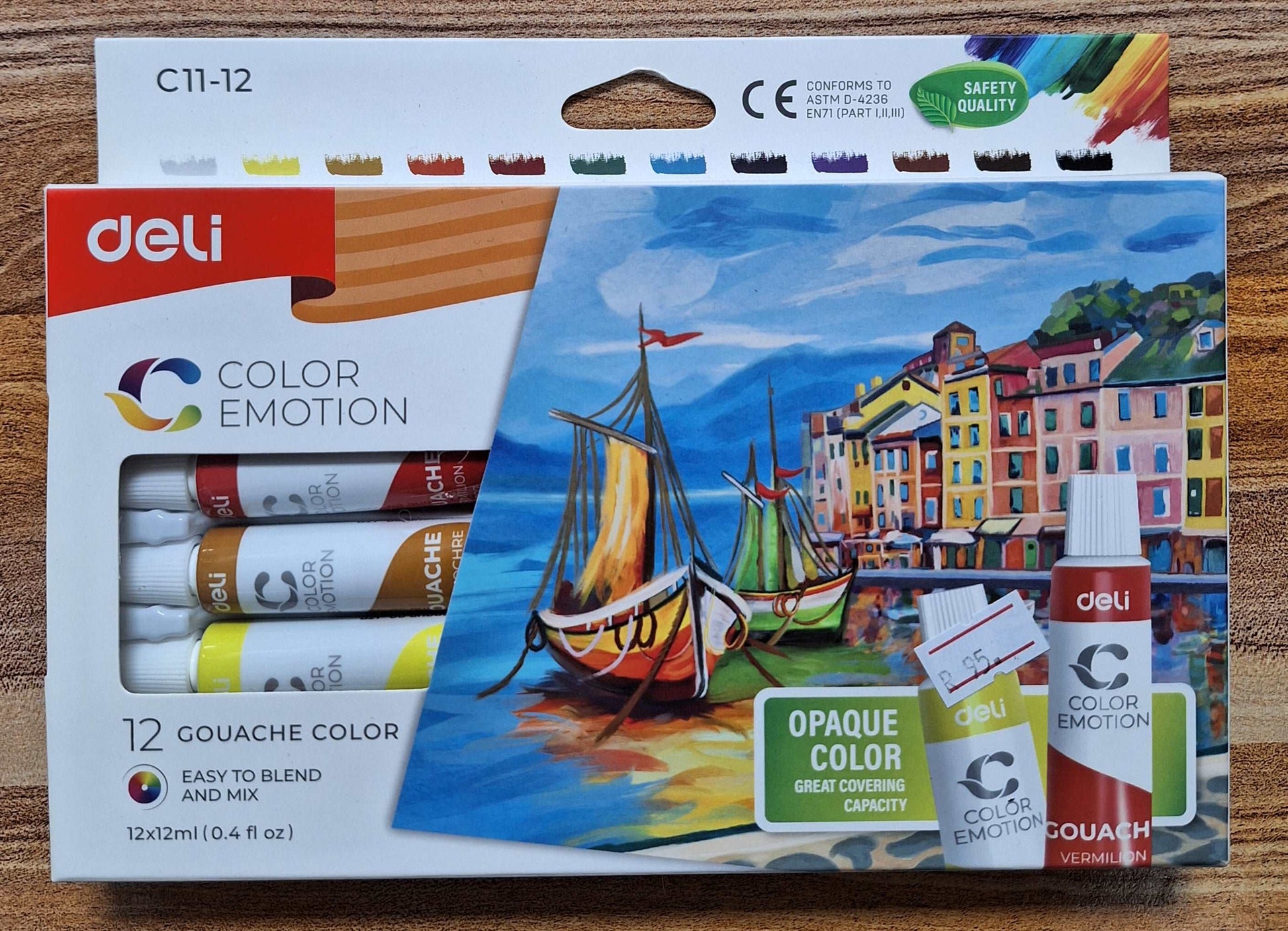 12 Colour Gouache Set