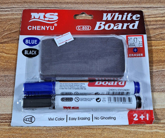 2pc Marker With Eraser For White Board