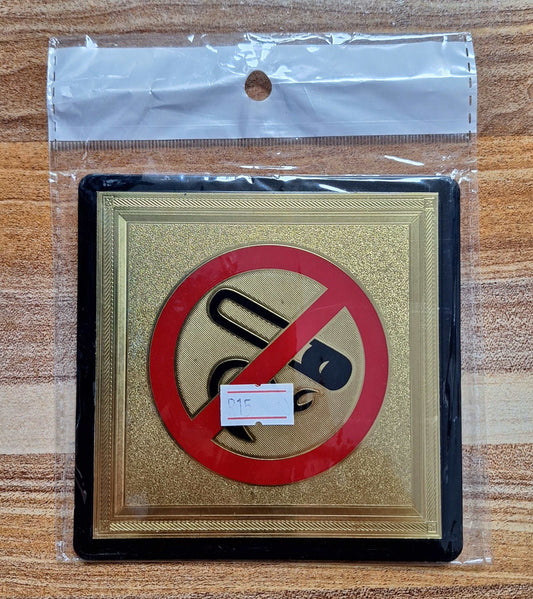 No Smoking Metal Sign