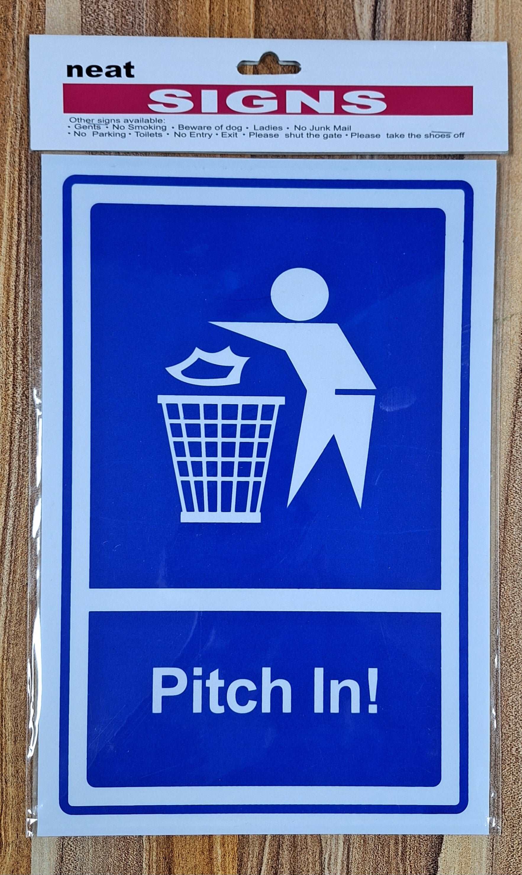 Pitch In Sign