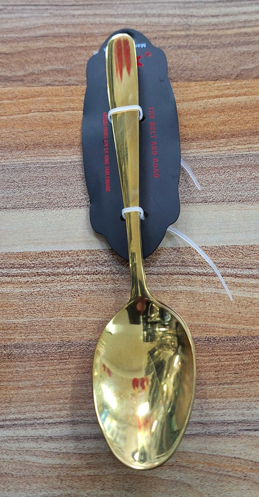 Gold Stainless Steel Table Spoons - 3 Pieces