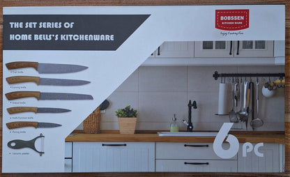 Bobssen Kitchen Knives Set - 6 Pieces