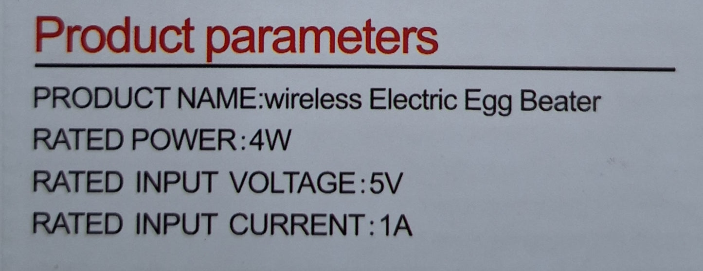 Draadlose elektriese eierklopper