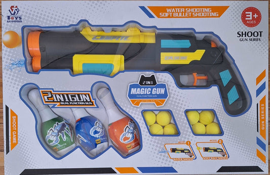 2 in 1 Magic Toy Gun - Water Shooting Soft Bullet Shooting