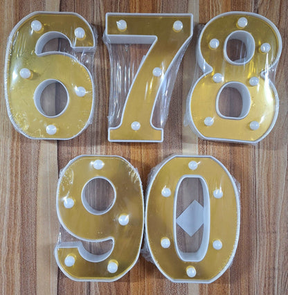 Decorative Numbers That Light up