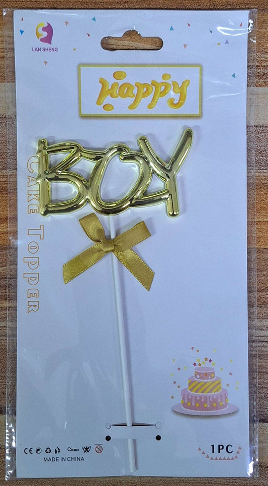 Gold Cake Topper