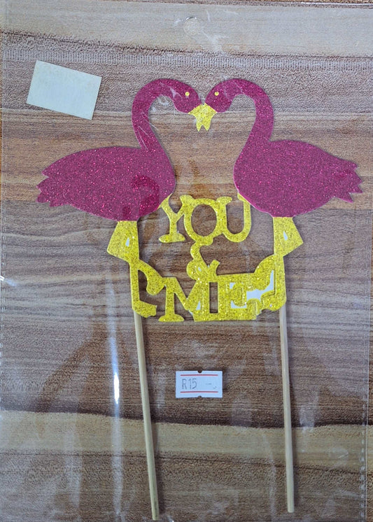 You and Me Cake Topper