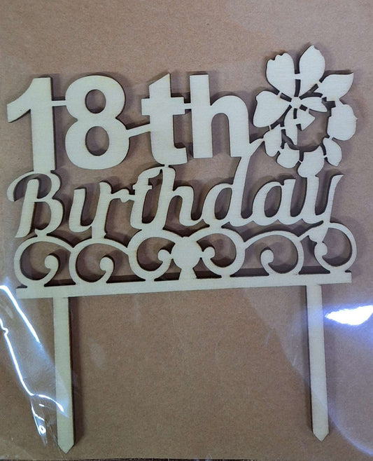 18th Birthday Cake Topper