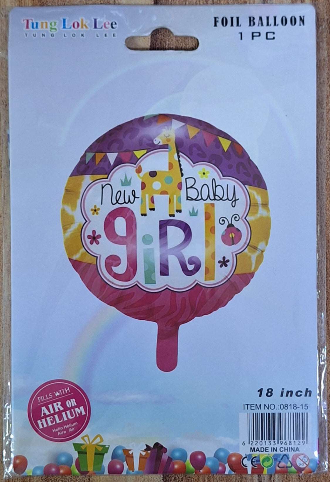 New Baby Girl Foil Balloon