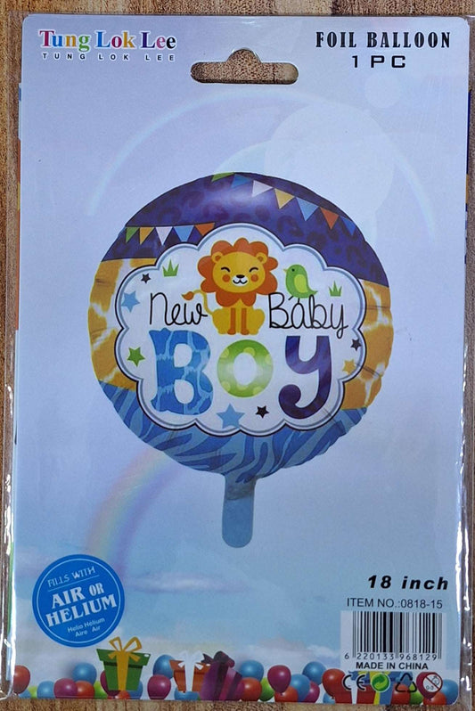 New Baby Boy Foil Balloon