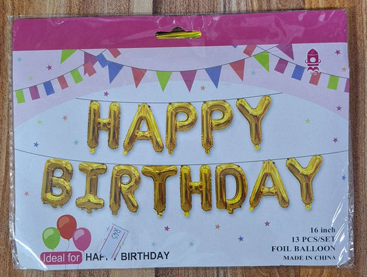 Happy Birthday Foil Balloons