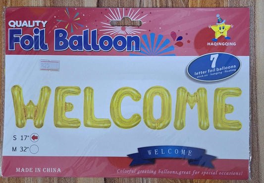 Welcome Foil Balloons