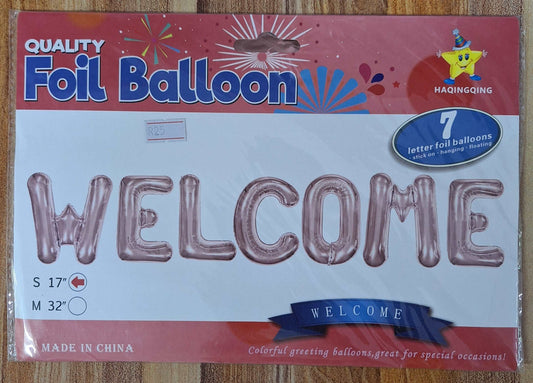 Welcome Foil Balloons