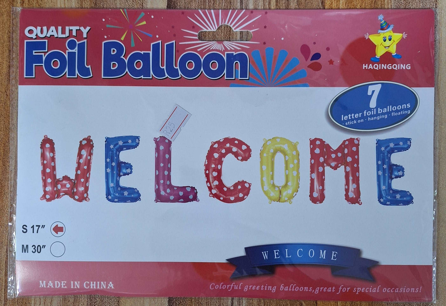 Welcome Foil Balloons