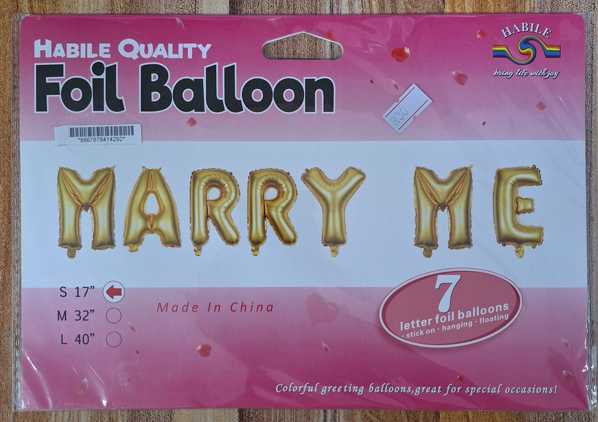 Marry Me Foil Balloons