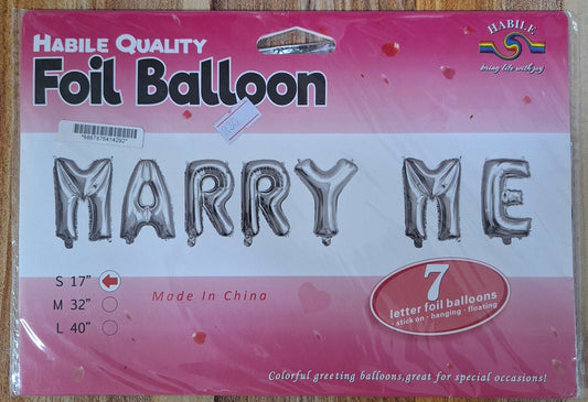 Marry Me Foil Balloons