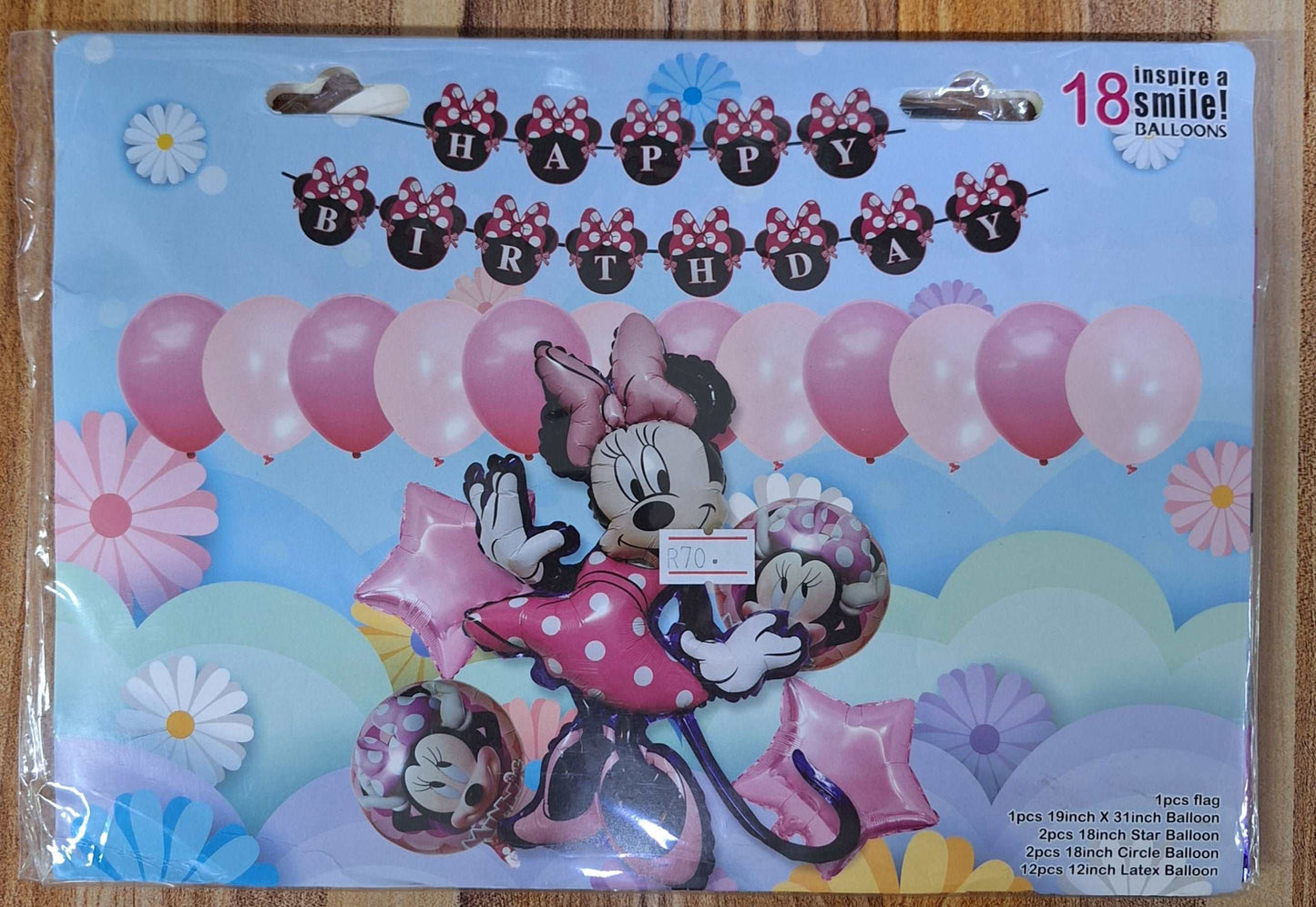 18pcs Happy Birthday Foil Balloons