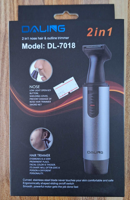 Daling 2 in 1 Nose Hair & Outline Trimmer