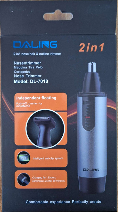 Daling 2 in 1 Nose Hair & Outline Trimmer