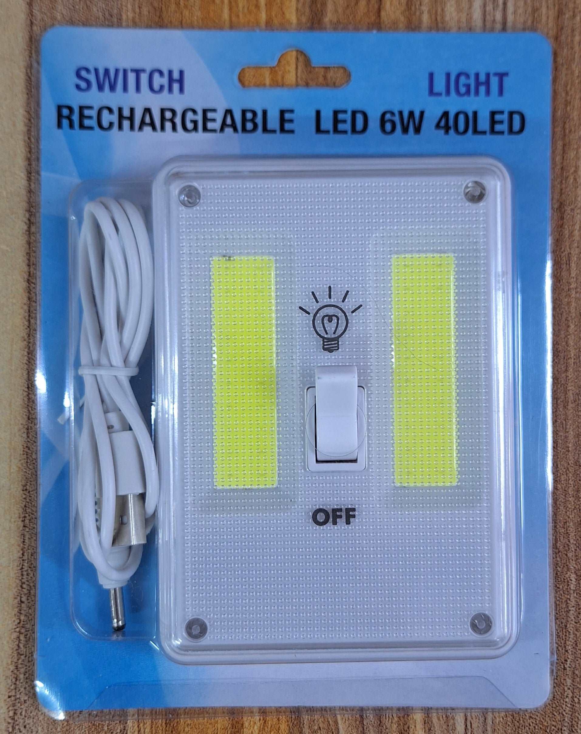 Switch Light Rechargeable LED 6w 40LED