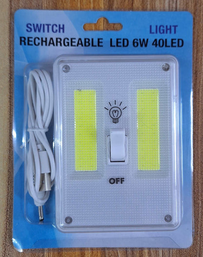 Switch Light Rechargeable LED 6w 40LED