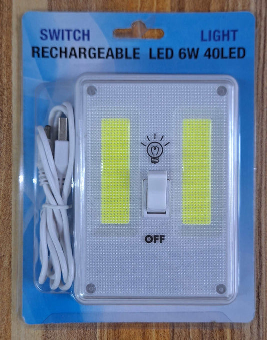 Switch Light Rechargeable LED 6W 40LED