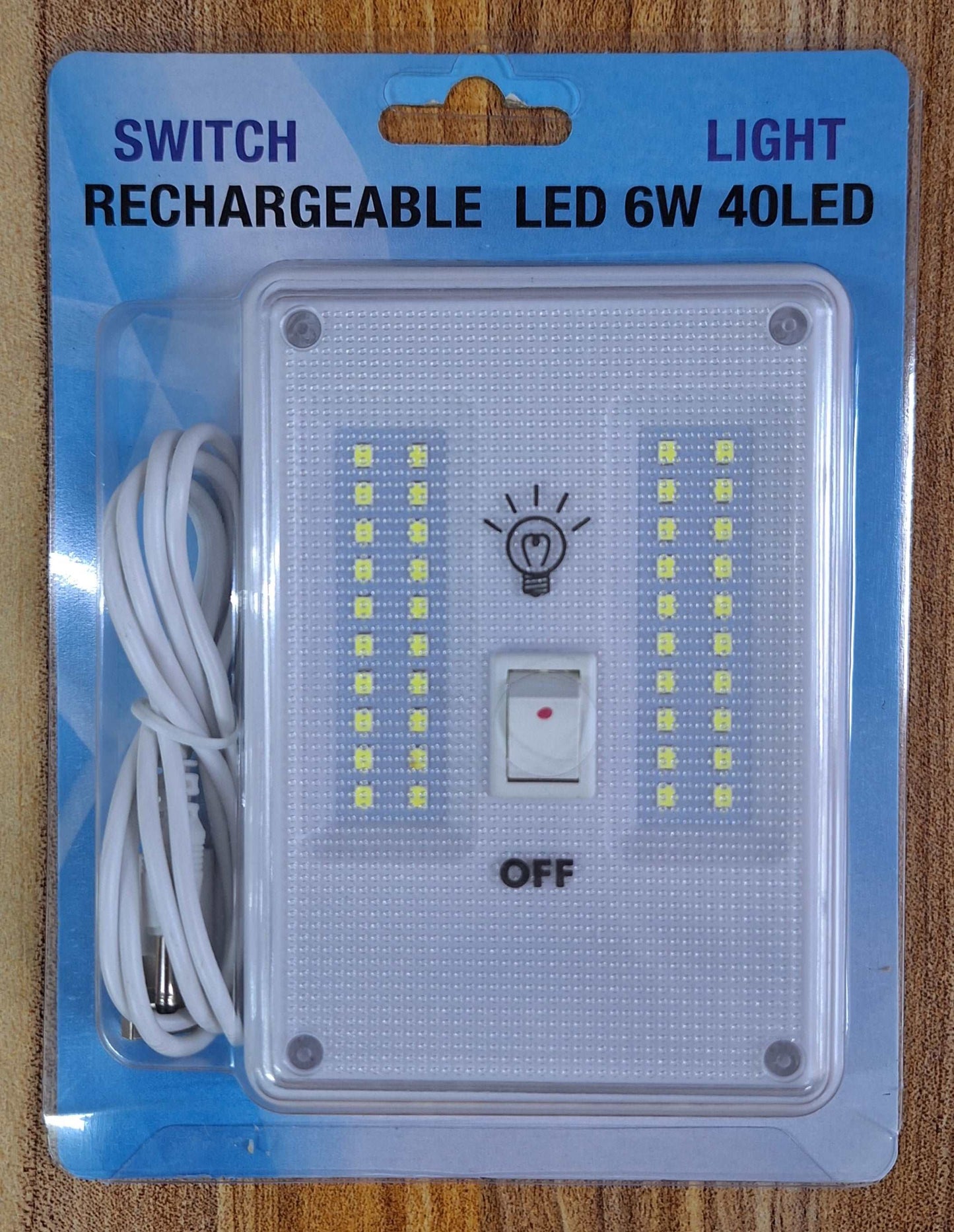 Switch Light Rechargeable LED 6W 40LED