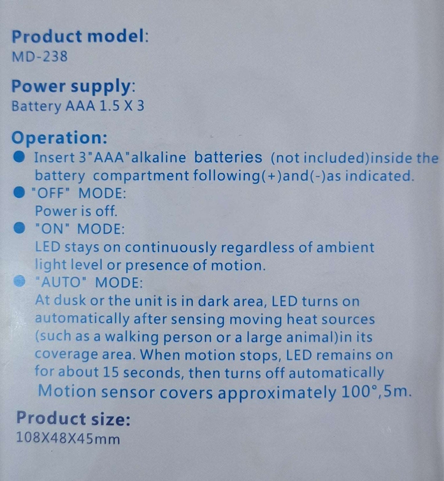 LED Motion Light