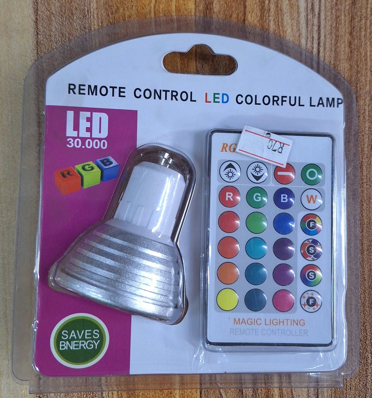 Remote Control Colorful Lamp GU10