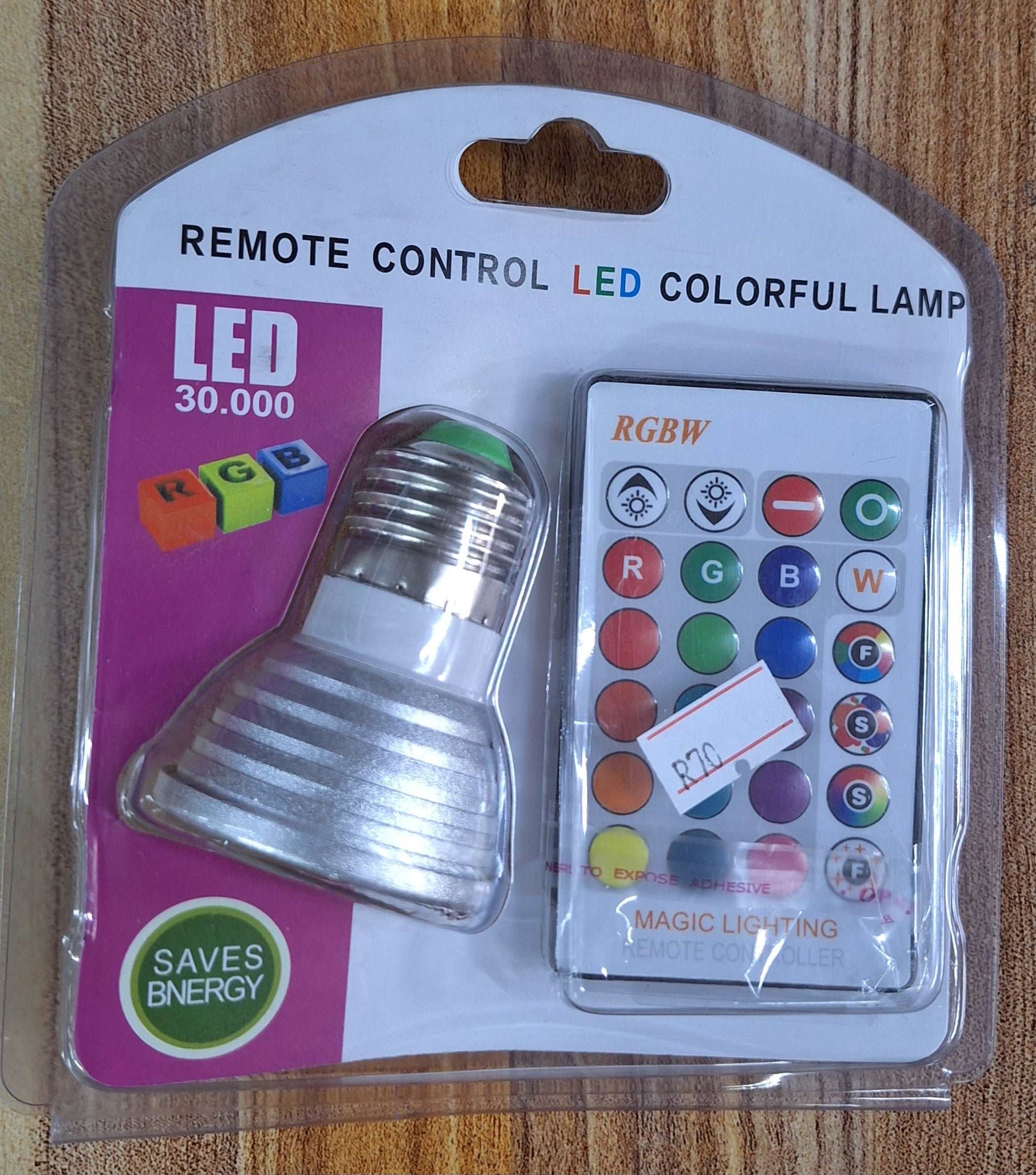 Remote Control Colorful Lamp E27 (Screw in)