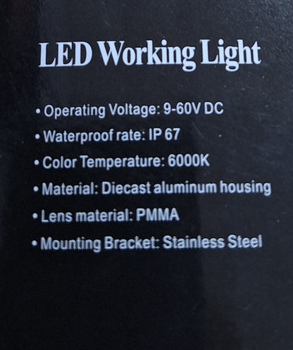 18w LED Work Light For Vehicles - 35mm